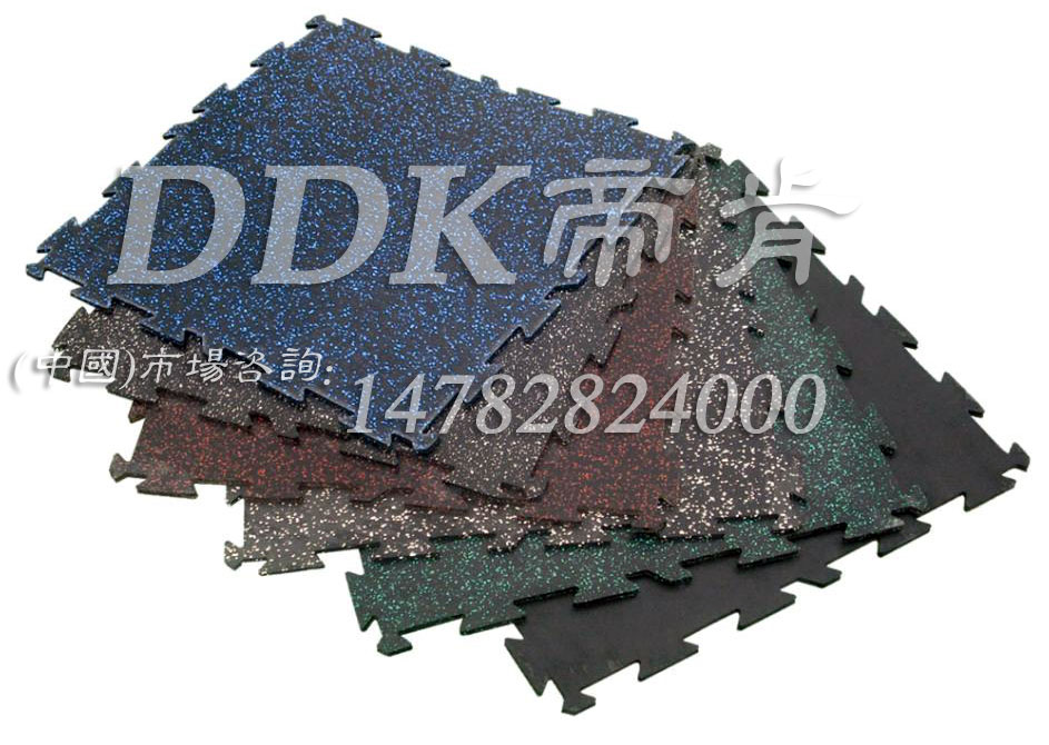 【健身房減震地膠】多色組合型健身房減震地膠樣板圖片,帝肯(DDK)_S3020_P500（Niki|耐柯）效果圖，健身房地膠