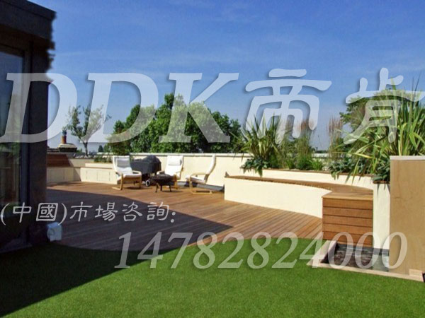 【休閑露臺鋪什么材料合適】休閑綠色草坪鋪裝露臺樣板圖片,帝肯(DDK)_6200（Green|歌林）效果圖，露臺花園裝修,露臺草坪